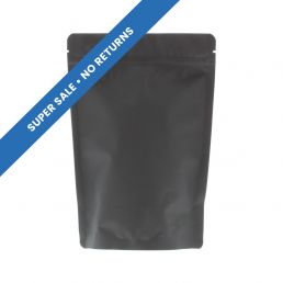 Stand-up pouch with Paper Feel Varnish - black